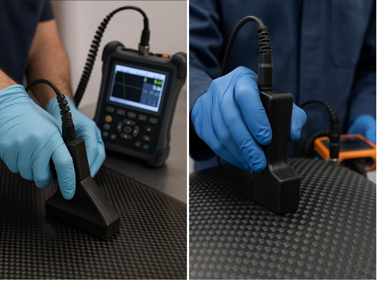Panneau composite en contrôle ultrasons